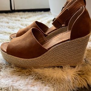 Wedge espadrille sandal